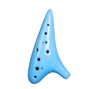 Ocarina Ceramic Musical Instrument Ocarina 12 Holes Beginner Performance Alto C AC Adult Ocarina(Light blue)