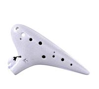 Ocarina Classic multi-color ocarina 12-hole AC professional beginner cracked hand-painted smoked ocarina playing type(Color:Style 1)