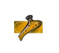 Ocarina Color 12 Holes Professionally Perform SG And Other Tones beginner Ocarina(Yellow SG)