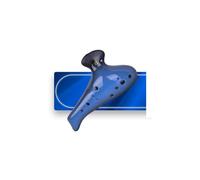 Ocarina Color 12 Holes Professionally Perform SG And Other Tones Ocarina Instrument(Blue G)