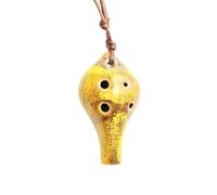 Ocarina Colorful 6hole Ocarina Alto C Woodwind Instrument(Yellow)