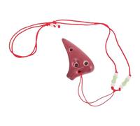 Ocarina Compact 6 Hole Ocarina Built Dolomite Small Size Easy to Play Beautiful Sound Beginner Friendly(Brown)