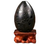 Ocarina Eight-hole Pear-shaped Beginner Adult Practice Pottery Xun Playing Xun Self-study National Musical Instrument(Style 4,F)