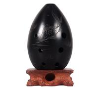 Ocarina Eight-hole Pear-shaped Beginner Adult Practice Pottery Xun Playing Xun Self-study National Musical Instrument(Style 12,F)