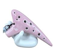 Ocarina Iniciantes 12-hole High-pitched C-tuned Ocarina 12-hole SC Crackle Glaze Beginner Professional Ocarina(F)