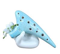 Ocarina Iniciantes 12-hole High-pitched C-tuned Ocarina 12-hole SC Crackle Glaze Beginner Professional Ocarina(B)