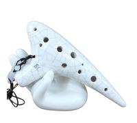 Ocarina Iniciantes 12-hole High-pitched C-tuned Ocarina 12-hole SC Crackle Glaze Beginner Professional Ocarina(C)