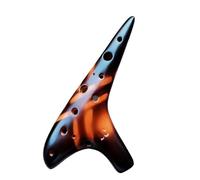 Ocarina Iniciantes 12-hole High-pitched C-tuned Ocarina SC Twelve-hole Sc Ceramic Adult Easy To Carry(Retro)