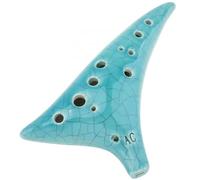 Ocarina Iniciantes 12 Holes Alto ToneC Ceramic Ocarina Musical Instrument For With Song Book Neck Cord Carry Bag