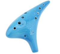 Ocarina Iniciantes 12 Holes Alto ToneC Sky Blue Ceramic Ocarina Adults Beginners With Song Book Neck Cord Carry Bag