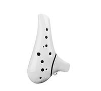 Ocarina Iniciantes Ocarina Professional Playing Wind Instrument Beginner Professional Ocarina 12 Hole AC Middle C Tone Twelve Holes(White)