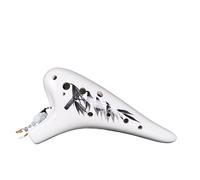 Ocarina Instrument ， 12 Hole Alto C Key Ocarina Instrument Flute for Beginners Students Adults Pottery Multicolor(12)