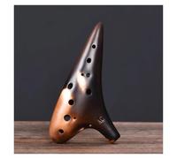 Ocarina Instrument 12 Hole Ceramic Ocarina Classic Straw Fire Alto C Tones Ceramic Ocarina Chinese Tao Di Music Instrument
