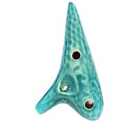 ocarina instrument 12 Hole Ceramics Ocarina Alto C Tone AC Ocarinas Of Time Professional Musical Instruments (Color : Green)