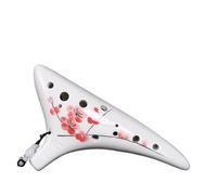 Ocarina Instrument ， 12 Hole Ocarina Alto C Dolomite Beginner Hand Painted
