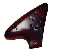Ocarina Instrument 12-hole Ocarina Alto Double Pipe AC Tone Smoked 12-hole Ocarina Beginner Teaching Performance With Hanging Rope