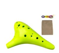 ocarina instrument 12-hole Ocarina Plastic Alto C Tuning Ocarina 12-hole Multicolor Flute Adult Instrument Gift (Color : Yellow)