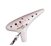 Ocarina Instrument ， 12 Hole Pottery Ocarina Alto C Key For Beginners Multicolor(2)