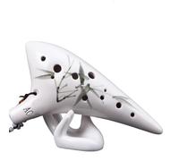 ocarina instrument 12-hole Professional Performance Grade 12-hole Ac Key Entry-level Hand-painted Musical Instrument For Beginners (Color : 1)