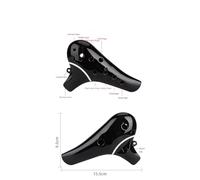 ocarina instrument 12 Holes Ocarina Alto Tone C Ocarinas Professional Musical Instrumentation Ocarina Of Time White Black (Color : Black)