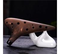 Ocarina Instrument 12 Holes Professional Ocarina Porcelain Smoked Purple Clay Ceramics Ocarina Flute Beginner Gift Alto AC Treble SC SG SF(SG)