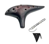 ocarina instrument 12 Tones Alto C Ocarina Flute Musical Instrument Beginners (Color : Brown)