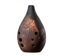 Ocarina Instrument ， 1pc 10 Holes Ceramic Xun Ocarina Flute Music Instrument Multicolor(Color B 16x9.5cm)