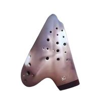 ocarina instrument 3 Tube Ceramic Ocarina Alto C Key Smoked Ocarina Advanced AC Professional Ocarinas Musical Instruments (Color : C)