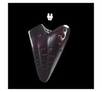 Ocarina Instrument 3 Tube Legend Ocarina Alto C Key AC Ceramic Base Triple Ocarinas Professional Musical Instrument Gifts For Beginners(Brown red)