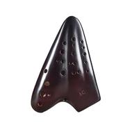 ocarina instrument 3 Tube Ocarina Alto AC Handmade Ceramic Smoldering Triple Ocarinas Advanced Music Flute (Color : B)