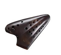 ocarina instrument 3 Tube Ocarina Alto AC Handmade Ceramic Smoldering Triple Ocarinas Advanced Music Flute (Color : A)