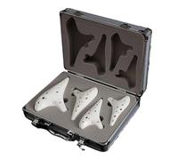 ocarina instrument 4pcs Set 12 Hole Ocarina Alto Treble Ceramics Flute Professional Ocarina Musical Instruments (Color : 3)