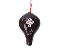 Ocarina Instrument, 6 Hole CeramiBeautiful Alto Exchange Glaze Instrument Flute Beginner Ocarina Flute (Color : A) (Color : A)