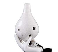 Ocarina Instrument, 6 Hole Ocarina Beginners Introduction to The Instrument Alto to Six Holes Students Adult Gift Ocarina Flute (Color : O) (Color : F)
