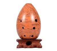ocarina instrument 8 Hole Pear-shaped Black Pottery Student Beginner's Introduction To Playing The Musical Instrument (Color : F major C major 018)