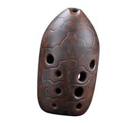 Ocarina Instrument ， Adult Beginner 10 Holes Dual-Chamber Pottery Xun Ocarina Kiln-Fired F/G Tone L/R Hand(G Right Hand)