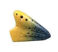 ocarina instrument Alto C Ceramic Starry Sky Professional Performance Instrument 3-tube Multi-tube Ocarina (Color : 2)
