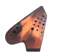 ocarina instrument Bass Three-tube Ocarina BC Tune Unfired Light Blowing Type Professional Playing Purple Sand National Musical Instrument