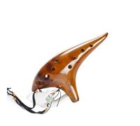 ocarina instrument Beginner's Teaching Of 12 Alto C Straw Smoked Ocarina (Color : 1)
