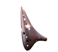 ocarina instrument Beginner's Teaching On Making Ethnic Musical Instruments From Plain-fired Twelve-hole Alto G Ceramics