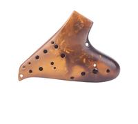 ocarina instrument Ceramics Double Ocarina 12 Hole Professional Instrument Caliber Transverse Flute Ocarina (Color : AC)