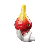 ocarina instrument Gradual Change Ocarina Color Student Ceramics Handmade Beginner AC Tone 6 Hole (Color : 1)