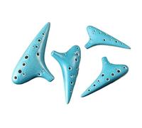ocarina instrument Green Cracked Ocarina Four-piece Set With Twelve Holes, Professional Beginner Performance Instrument
