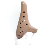 Ocarina Instrument Handmade Purple Clay Primary Color 12-hole Treble C SC Performance Ocarina(Night)