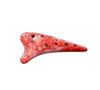 ocarina instrument High Treble SC Ocarina 12-hole Flute Instrument Texture Flute Instrument Beginner's Introductory Ocarina (Color : Red)