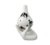 ocarina instrument Mini 6 hole ocarina musical instrument alto C key ocarina(Black)