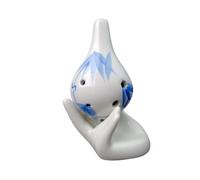ocarina instrument Mini 6 hole ocarina musical instrument alto C key ocarina(Blue)