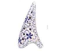 Ocarina Instrument Ocarina 12-hole Vintage Unglazed Middle-pitched AC-tuned Smoked Professional Beginner-level Ocarina(Style 3)