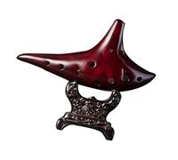 ocarina instrument Ocarina 12 Holes Alto C Key Beginner Playing Type Smoked Pattern Bag With Lanyard