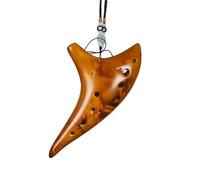 Ocarina Instrument Ocarina 12 Tones Alto C Ocarina Classic Flute Musical Instrument For Beginners Good Timbre Chinese Tao(Brown)